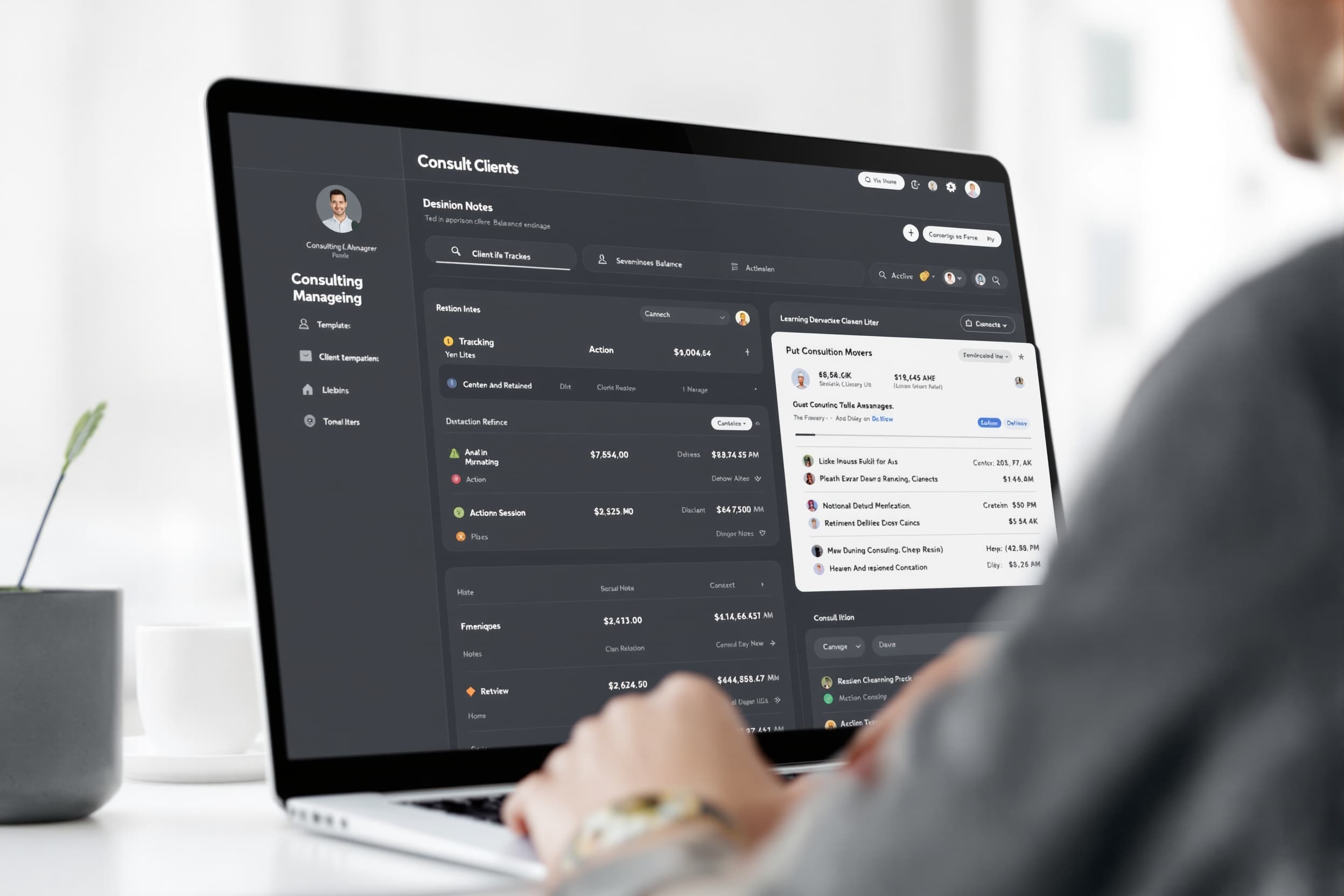 Consultant's Dashboard Notion template dashboard