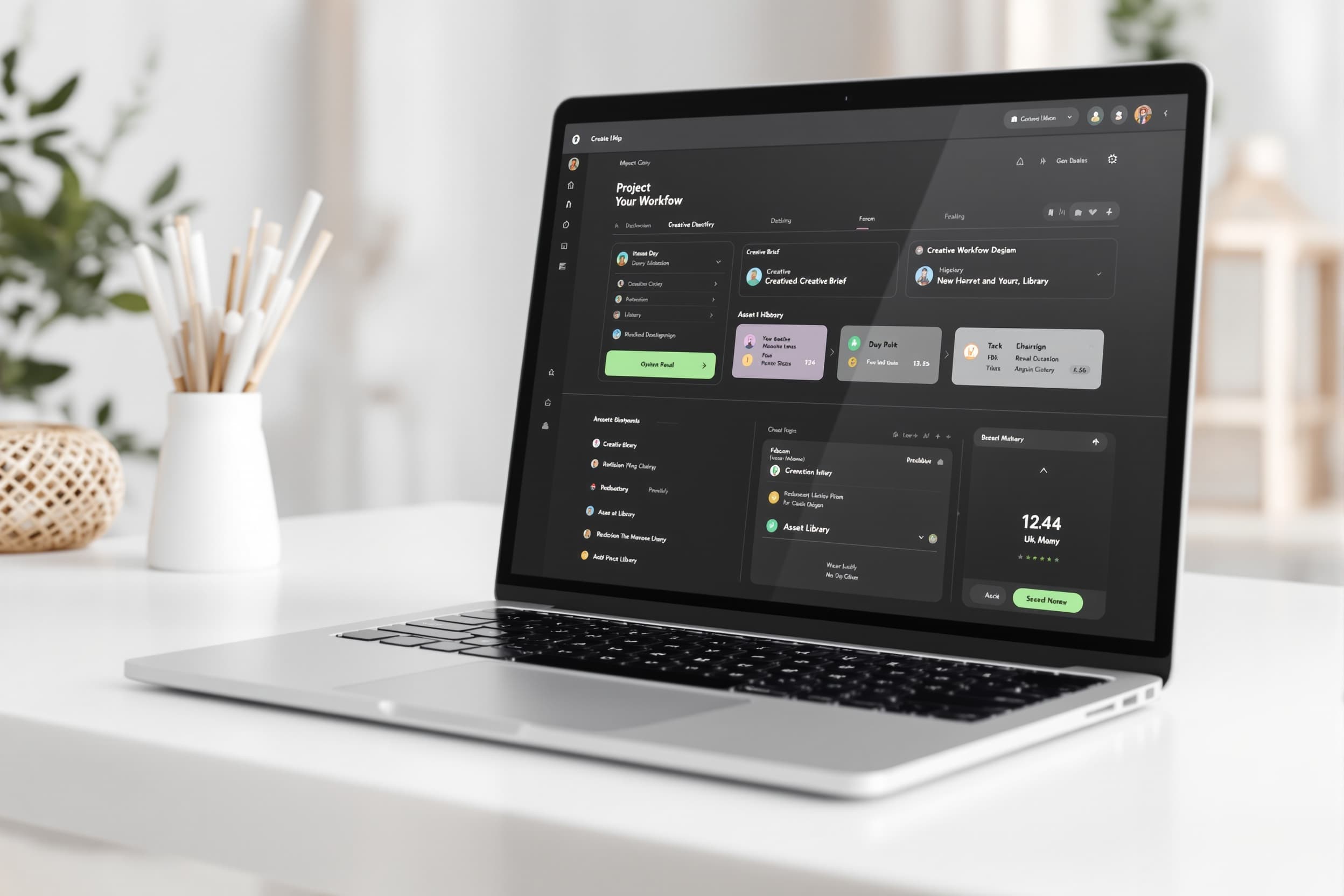 Design Flow OS Notion template dashboard