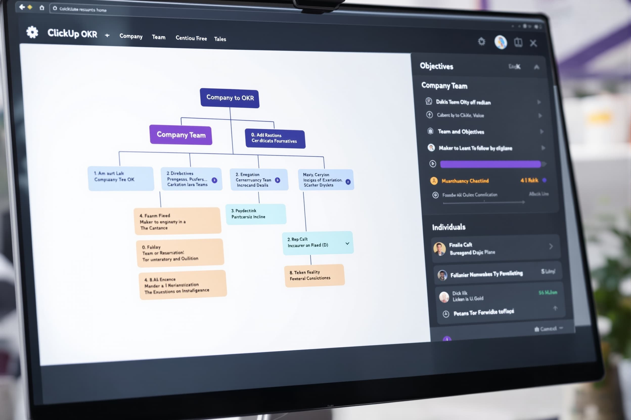 OKR Dashboard screenshot 1
