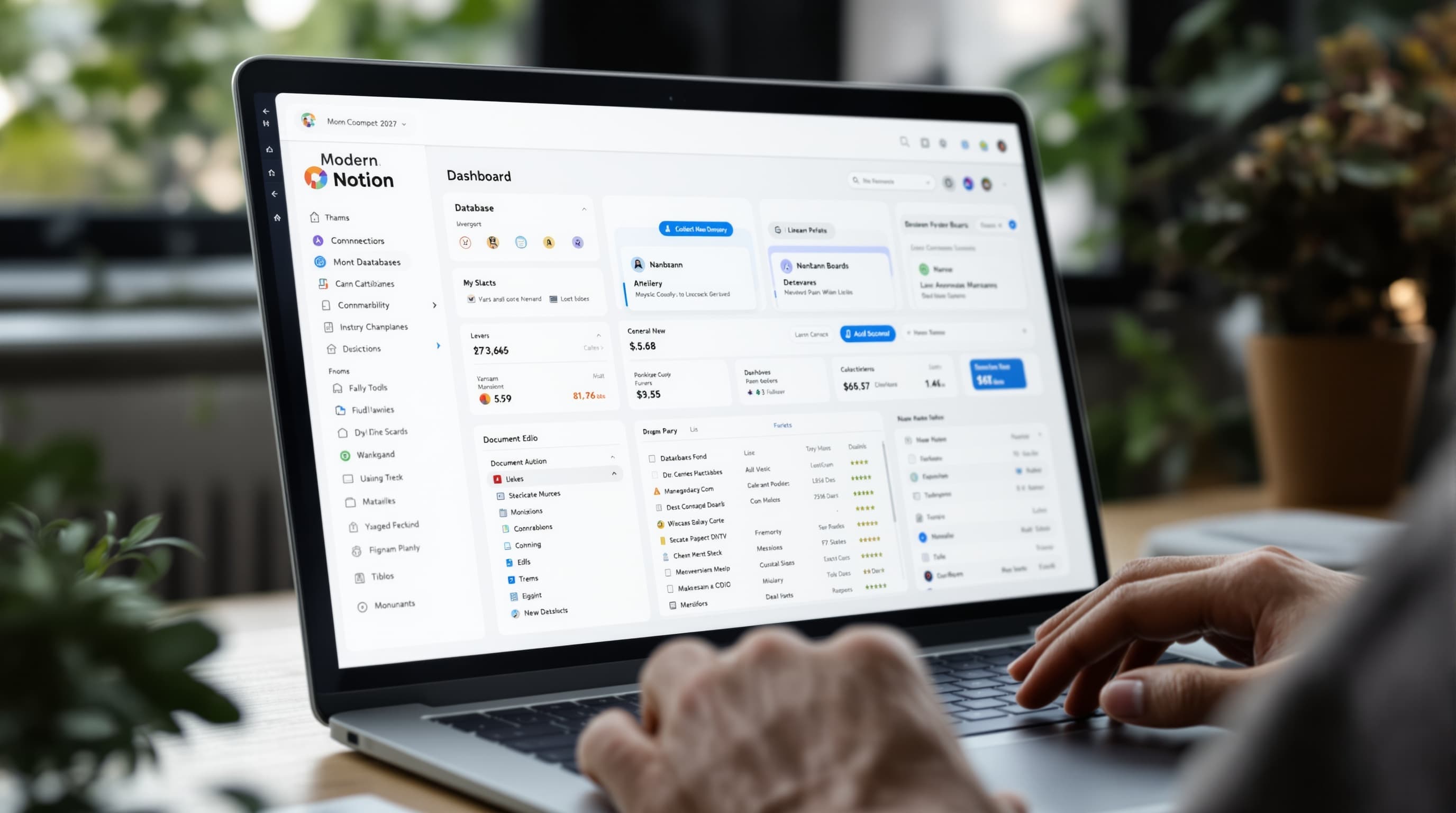 Notion interface